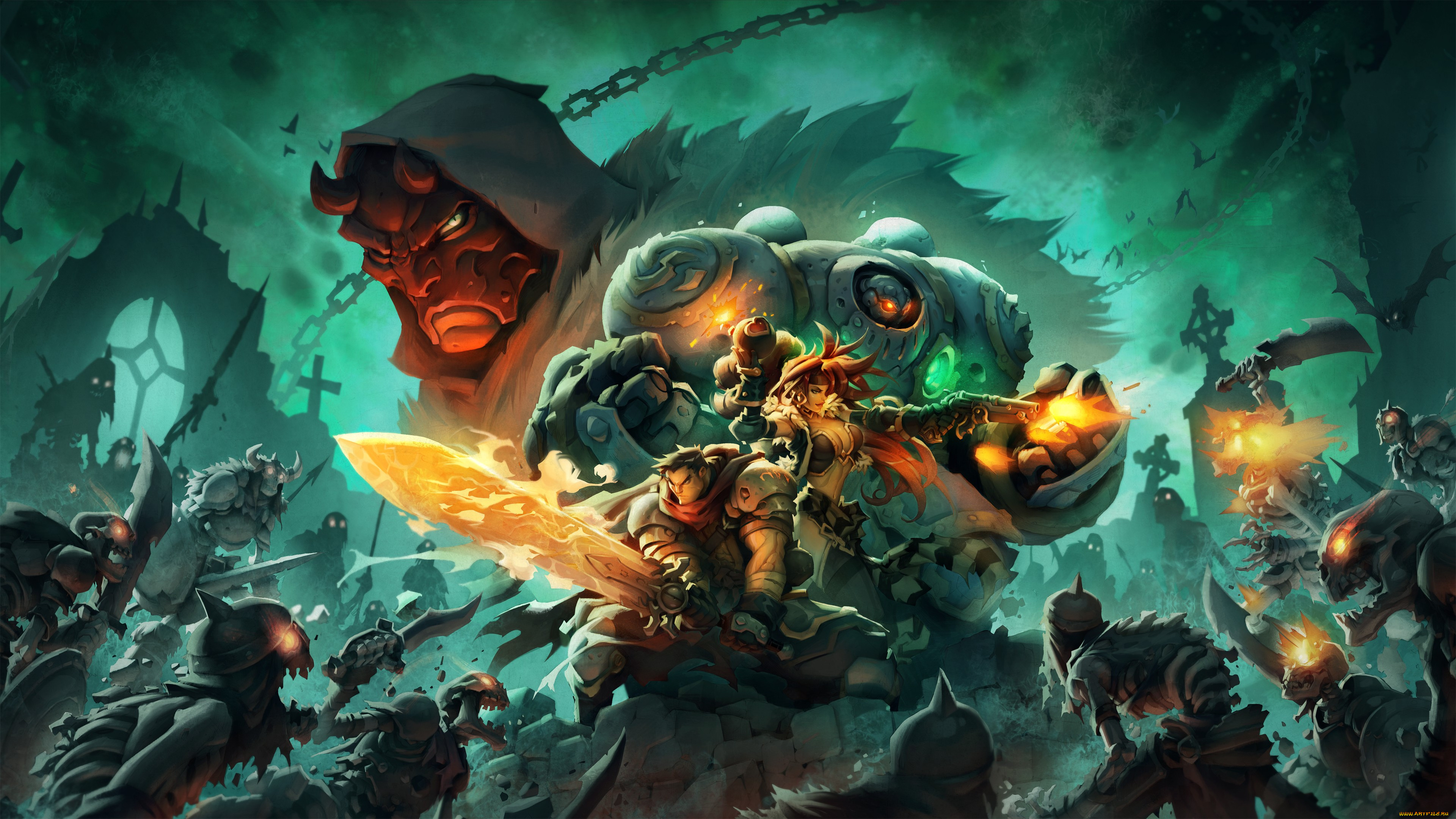 Обои Battle Chasers: Nightwar Видео Игры Battle Chasers: Nightwar, обои для  рабочего стола, фотографии battle chasers, nightwar, видео игры, ролевая,  action, nightwar, battle, chasers Обои для рабочего стола, скачать обои  картинки заставки